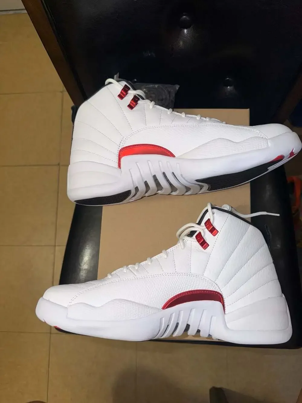 Air Jordan 12 Retro Twist White/University Red-Black Men's Size 11